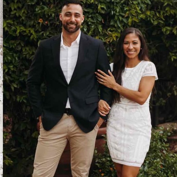 lulus medium embroided beaded dress worn once - Picture 5 of 7